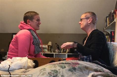 daughter revealed shaved head to mother who lost her own hair during