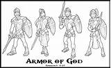 Coloring God Armor Pages Armour Children Popular Coloringhome sketch template