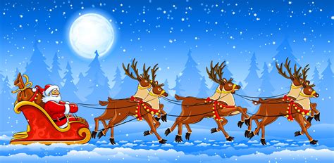 christmas reindeer  sleigh wallpapers wallpaper cave