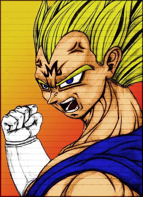 Majin Vegeta Draw Ps Colored By Sigmagfx On Deviantart