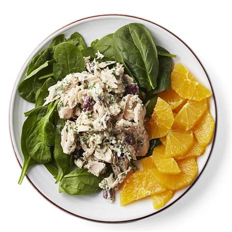 mediterranean tuna spinach salad recipe eatingwell