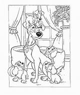 Lady Tramp Coloring Pages Disney Colouring Picgifs Kids Coloringpages1001 Fun sketch template
