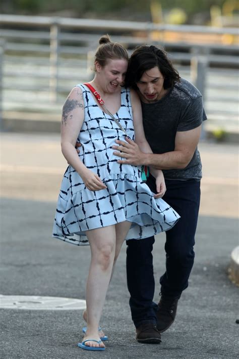 Lena Dunham And Adam Driver Filming Girls July 2016