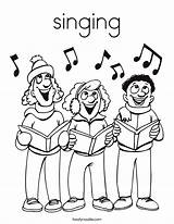 Coloring Singing Singers Built California Usa sketch template