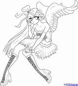 Coloring Pages Anime Angel Girl Printable Cat Emo Adults Demon Print Angels Color Sheets Colouring Drawing Warrior Girls Wings Adult sketch template