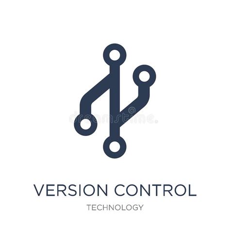 version control icon trendy flat vector version control icon  stock vector illustration