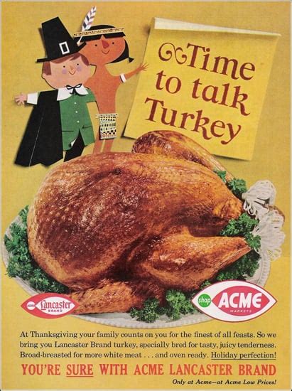 Pick A Big Turkey Vintage Thanksgiving Ads Popsugar