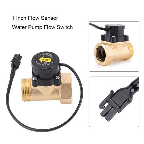 water flow sensor switch brass high pressure flow switch ht   thread  water pump flow