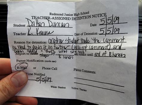 25 real detention slips so funny they almost make us miss school