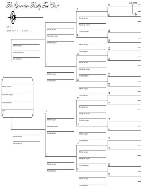 generation family tree template excel