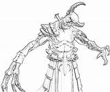 Coloring Pages Demon Diablo Skeleton King Printable Witch Yumiko Fujiwara Getcolorings Another sketch template
