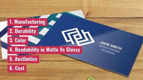 Matte Vs Glossy Business Cards Which Is Better Youtube