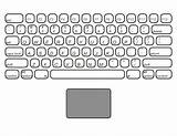 Keyboard Keyboarding Coloring Printablee sketch template