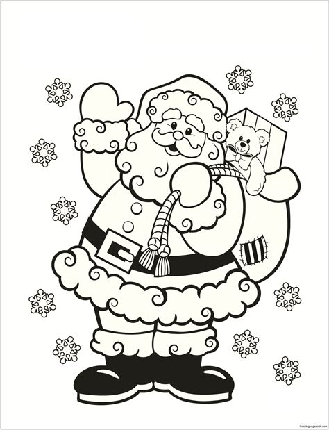 printable santa coloring pages