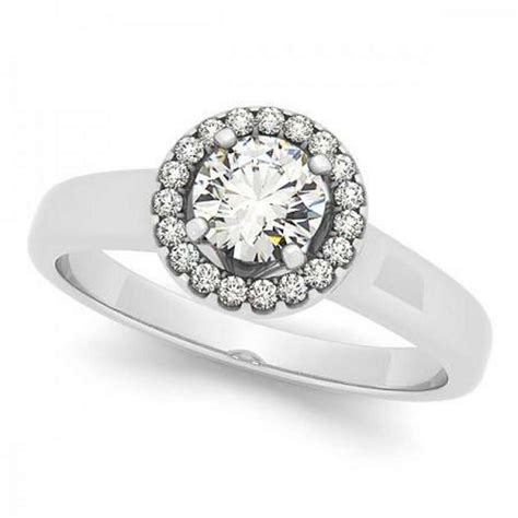 certified platinum  ctw  hvs  diamond halo engagement ring
