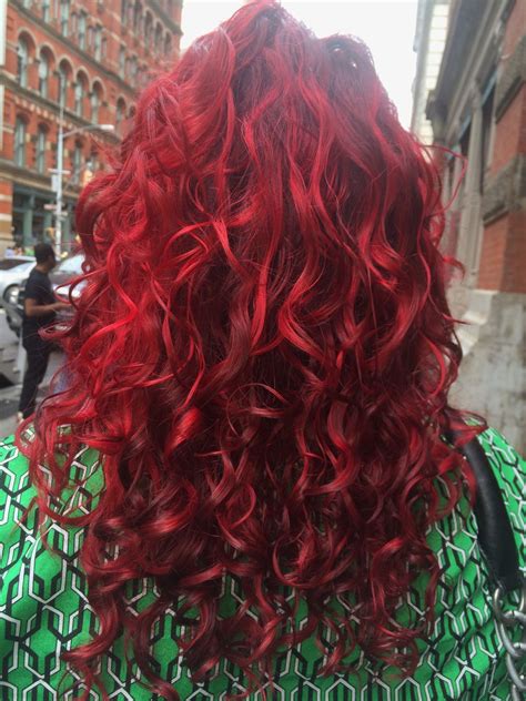 dark red hair color shades  red hair bright red hair layered curly
