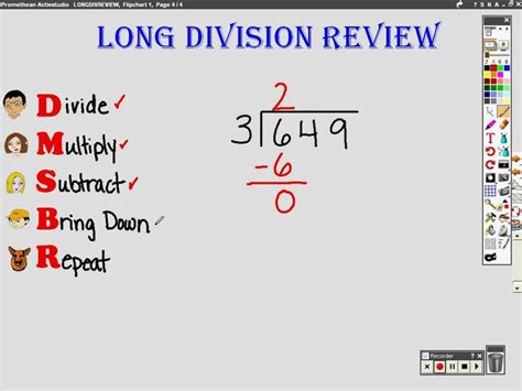 long division review learning math education math long division