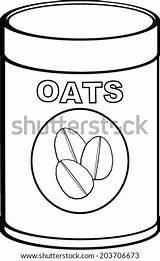 Oat Coloring Meal Oats Template sketch template