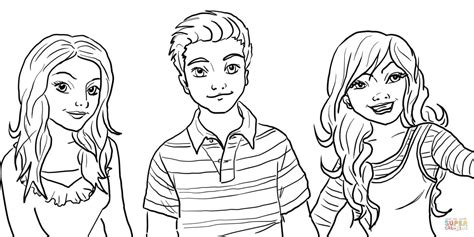 icarly  colouring pages