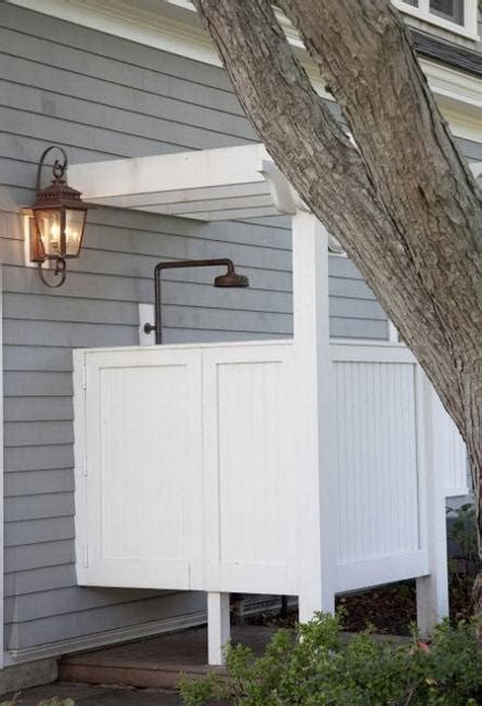 design ideas  wooden  metal outdoor shower enclosures