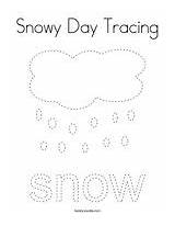 Tracing Coloring Snowy Rainy sketch template