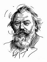 Brahms Johannes Drawing Granger 1897 1833 19th Century 17th Uploaded July Which sketch template