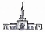 Temple Lds Drawing Salt Lake City Clipart Clipartmag Sacramento sketch template