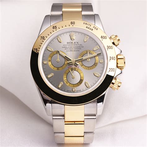 Rolex Daytona 116523 Steel And Gold Silver Dial