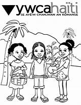 Haiti Haitian sketch template
