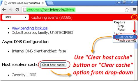 fix resolving host problem  google chrome web hosting