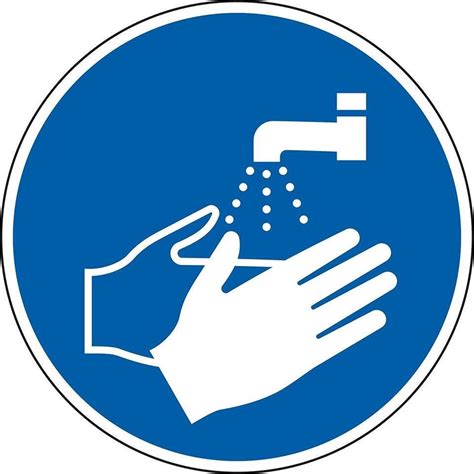 handen wassen verplicht sticker iso    mm  stuks  kaart bolcom