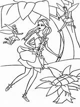 Fairy Fairytopia Barbie Elina Entertained Coloring Pages Other sketch template