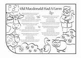 Old Macdonald Literacy Nursery Lyrics Rhymes Numeracy Farm Had Rhyme Colouring Activity Children Mcdonald Music Print Crafts Songs Ichild Choose sketch template