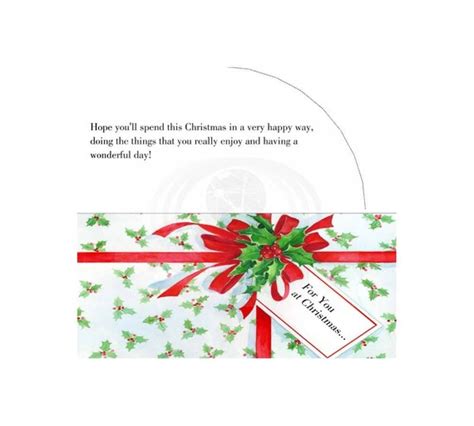 christmas money card template  envelope printable holly