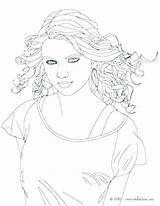 Coloring Pages Swift Selena Gomez Taylor Lovato Demi Getcolorings Getdrawings Colorings sketch template