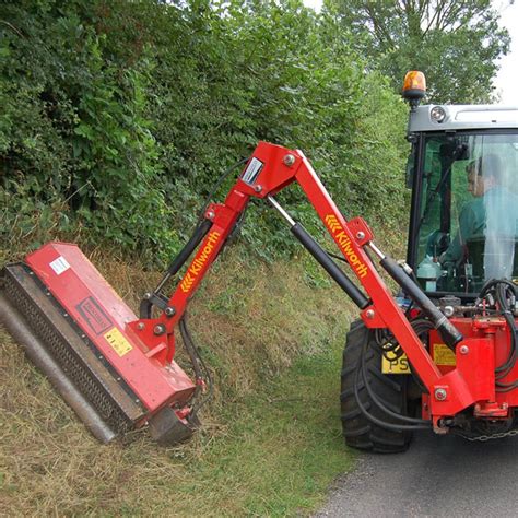 bs side arm flail mower cls selfdrive  cleveland land services uk