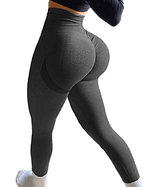 buy seasum butt lifting seamless leggings for women booty contour high