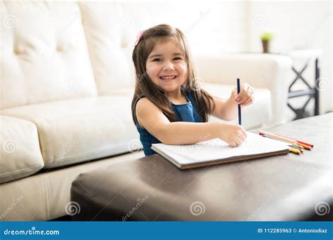 beautiful girl coloring  home stock image image  people young