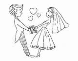 Casados Casado Colorir Enamorados Dibujo Sposi Desenhos Sposato Bodas Bacio Su Stampare Dibuix Casamentos sketch template