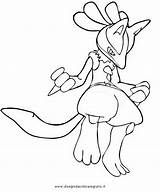 Lucario Pokemon Coloring Pages Mega Riolu Printable Colouring Color Print Kids Getdrawings Getcolorings Comments sketch template