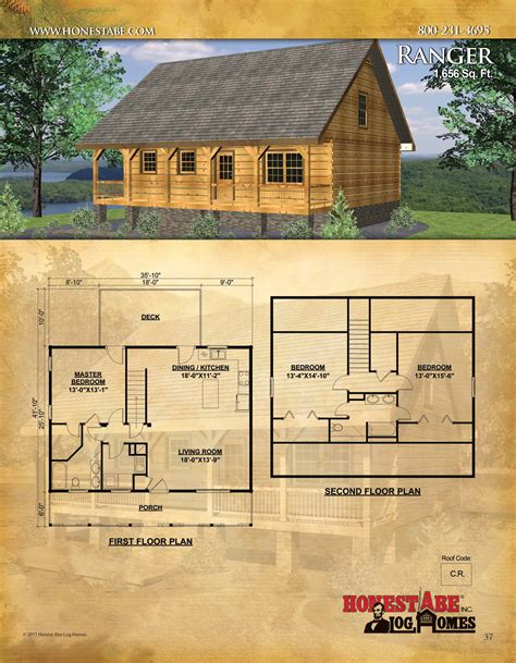 small log cabin floor plans