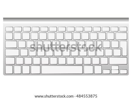 blank black keyboard numberpad stroke isolated stock vector