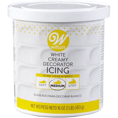 wilton creamy decorator icing bright white oz walmartcom
