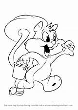 Squirrel Skippy Animaniacs Step Drawingtutorials101 Draw Drawing sketch template