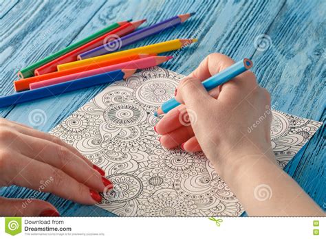Adult Coloring Books Colored Pencils Anti Stress Tendency