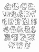 Alphabet 5x11 Visit sketch template