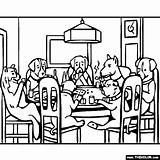 Poker Playing Dogs Coloring Pages Dog Coolidge Famous Cards Paintings Adult Thecolor Painting Craft Visit Choose Board sketch template
