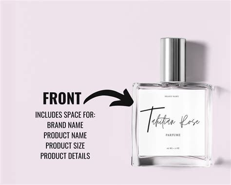 perfume label   width   height perfume label   white