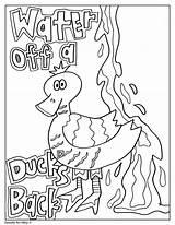 Idioms Duck Water Off Back sketch template