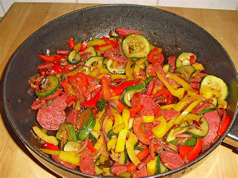 zucchini paprika pfanne rezept mit bild von ciperine